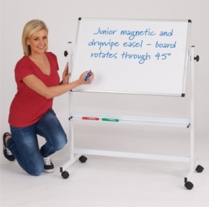 Write On Junior Mobile Drywipe Whiteboard